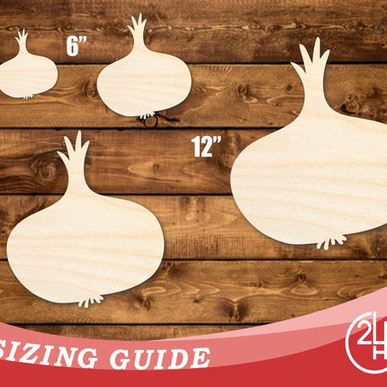 Unfinished Wood Garlic Shape | DIY Craft Cutout | up to 46" DIY