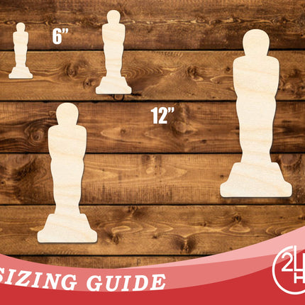Unfinished Wood Cartoon Movie Award Shape | DIY Craft Cutout | up to 46" DIY