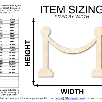 Unfinished Wood Movie Rope Shape | DIY Craft Cutout | up to 46" DIY