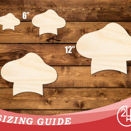 Unfinished Wood Baker Hat Shape | DIY Craft Cutout | up to 46" DIY