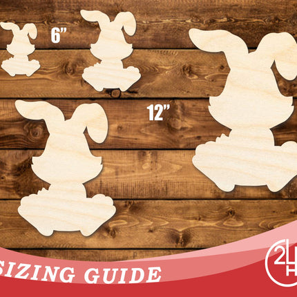 Unfinished Wood Easter Bunny Shape | DIY Craft Cutout | up to 46" DIY