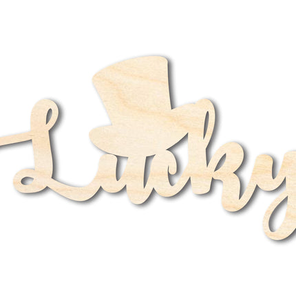 Unfinished Wood Lucky Shape | DIY Craft Cutout | up to 46" DIY
