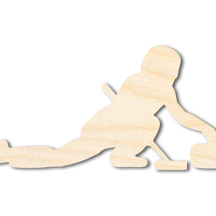 Unfinished Wood Curling Woman Shape | DIY Craft Cutout | up to 46" DIY