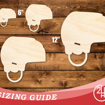 Unfinished Wood Hockey Helmet Shape | DIY Craft Cutout | up to 46" DIY