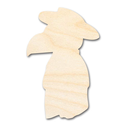 Unfinished Wood Cute Plague Doctor Shape | DIY Craft Cutout | up to 46" DIY