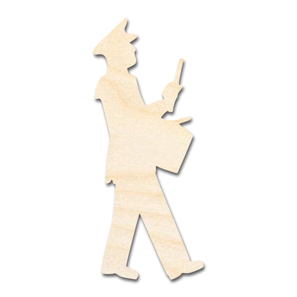 Unfinished Wood Band Dummer Player Shape | DIY Craft Cutout | up to 46" DIY