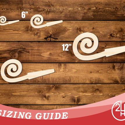 Unfinished Wood Noise Maker Shape | DIY Craft Cutout | up to 46" DIY