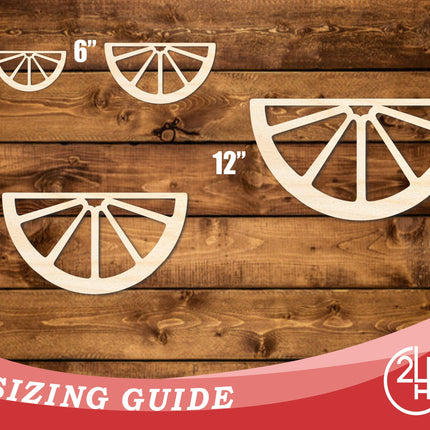Unfinished Wood Orange Slice Shape | DIY Craft Cutout | up to 46" DIY