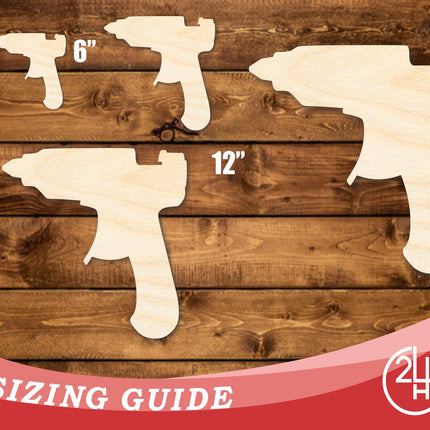 Unfinished Wood Hot Glue Gun Shape | DIY Craft Cutout | up to 46" DIY