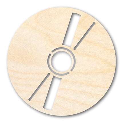 Unfinished Wood CD Shape | DIY Craft Cutout | up to 46" DIY