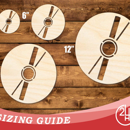 Unfinished Wood CD Shape | DIY Craft Cutout | up to 46" DIY