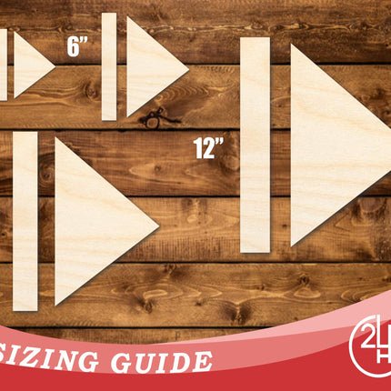 Unfinished Wood Play Pause Shape | DIY Craft Cutout | up to 46" DIY