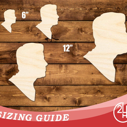 Unfinished Wood John F. Kennedy Shape | DIY Craft Cutout | up to 46" DIY