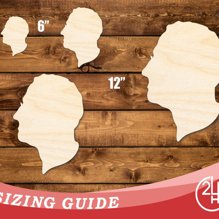 Unfinished Wood Franklin D. Roosevelt Shape | DIY Craft Cutout | up to 46" DIY