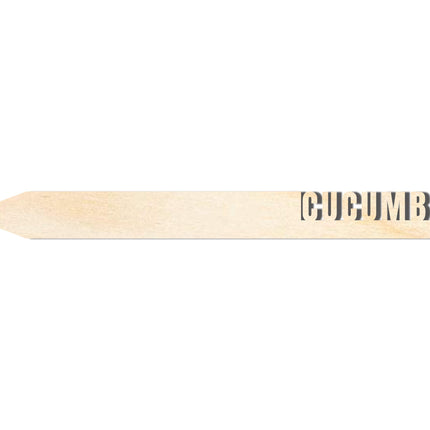 Unfinished Wood Cucumber Garden Stake | DIY Craft Cutout | up to 24" DIY
