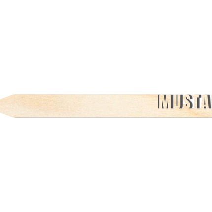 Unfinished Wood Mustard Garden Stake | DIY Craft Cutout | up to 24" DIY