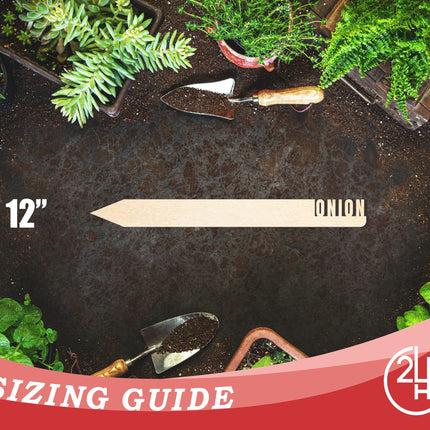 Unfinished Wood Onion Garden Stake | DIY Craft Cutout | up to 24" DIY