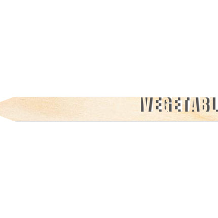 Unfinished Wood Vegetables Garden Stake | DIY Craft Cutout | up to 24" DIY