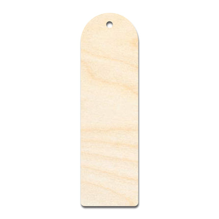 Unfinished Wood Rounded Simple Bookmark Shape | DIY Craft Cutout | up to 12" DIY