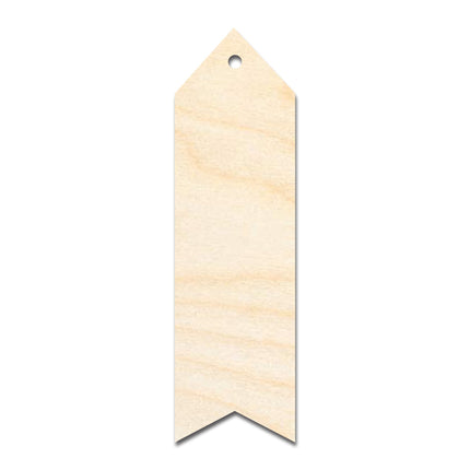 Unfinished Wood Wavy Simple Bookmark Shape | DIY Craft Cutout | up to 12" DIY