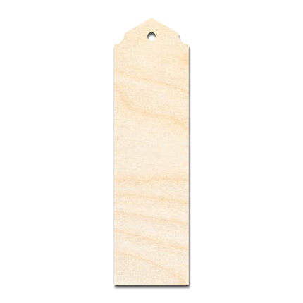 Unfinished Wood Curved And Pointed Bookmark Shape | DIY Craft Cutout | up to 12" DIY
