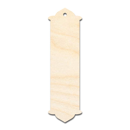 Unfinished Wood Twin Peak Bookmark Shape | DIY Craft Cutout | up to 12" DIY