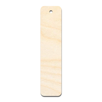 Unfinished Wood Round Rectangle Bookmark Shape | DIY Craft Cutout | up to 12" DIY