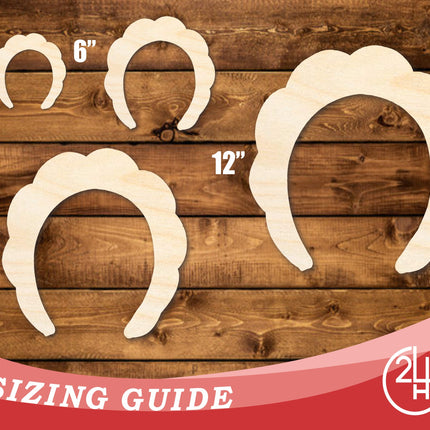Unfinished Wood Makeup Headband Shape | DIY Craft Cutout | up to 46" DIY