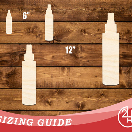 Unfinished Wood Facial Spray Shape | DIY Craft Cutout | up to 46" DIY