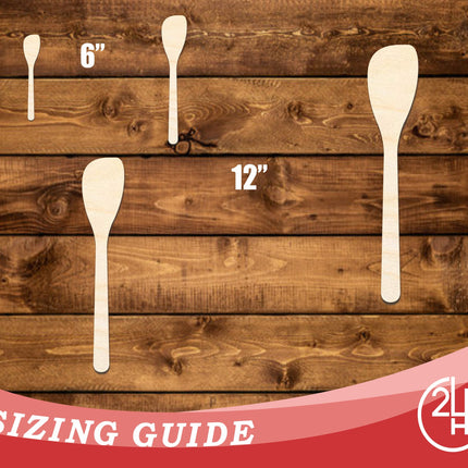 Unfinished Wood Spatula Shape | DIY Craft Cutout | up to 46" DIY