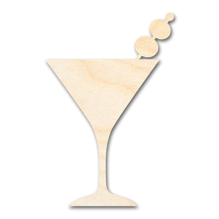 Unfinished Wood Martini Shape | DIY Craft Cutout | up to 46" DIY