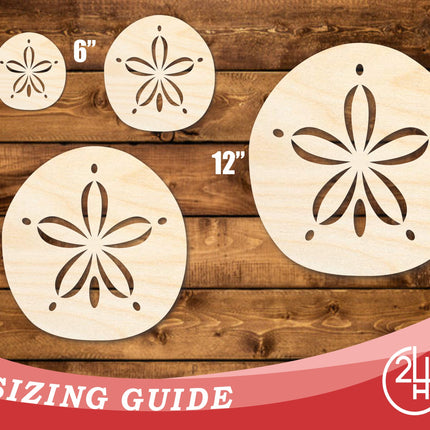 Unfinished Wood Sand Dollar Shape | JGrondz | DIY Craft Cutout | up to 46" DIY