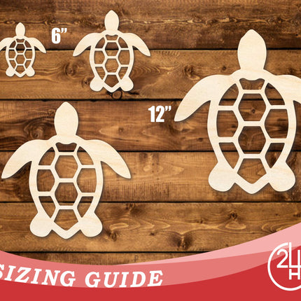 Unfinished Wood Sea Turtle Shape | JGrondz | DIY Craft Cutout | up to 46" DIY