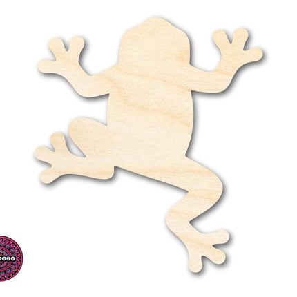 Unfinished Wood Tree Frog Climbing Shape | JGrondz | DIY Craft Cutout | up to 46" DIY