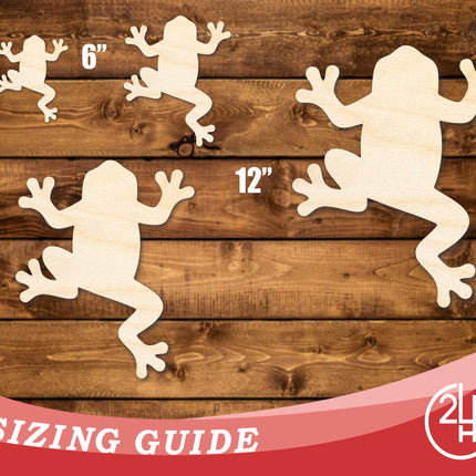 Unfinished Wood Tree Frog Climbing Shape | JGrondz | DIY Craft Cutout | up to 46" DIY