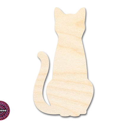 Unfinished Wood Cat Sitting Shape | JGrondz | DIY Craft Cutout | up to 46" DIY