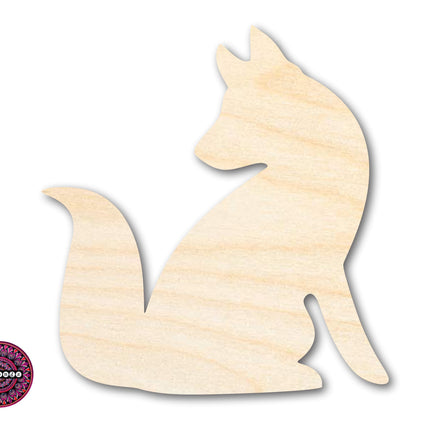 Unfinished Wood Fox Sitting Shape | JGrondz | DIY Craft Cutout | up to 46" DIY
