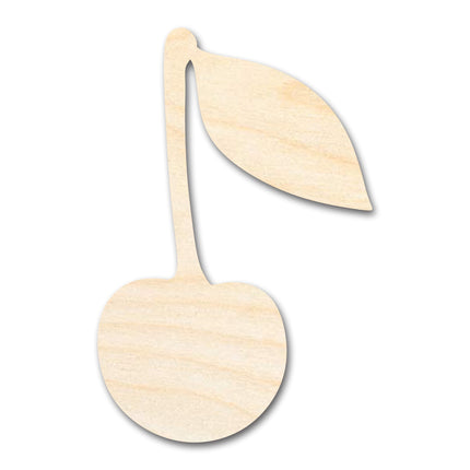 Unfinished Wood Cherry with Leaf Shape | DIY Craft Cutout | up to 46" DIY