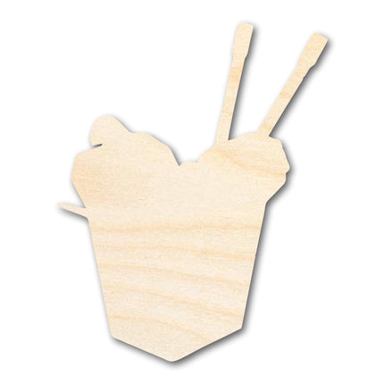 Unfinished Wood Chinese Takeout Shape | DIY Craft Cutout | up to 46" DIY