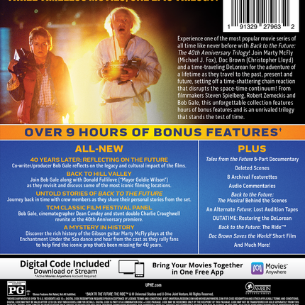 Back to the Future 40th Anniversary Trilogy (4K Ultra HD + Blu-ray™ + Digital Code) [2025]