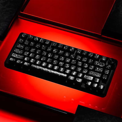 XVX Forged Carbon-Look Cherry Profile Side-Printed PC Keycap Set