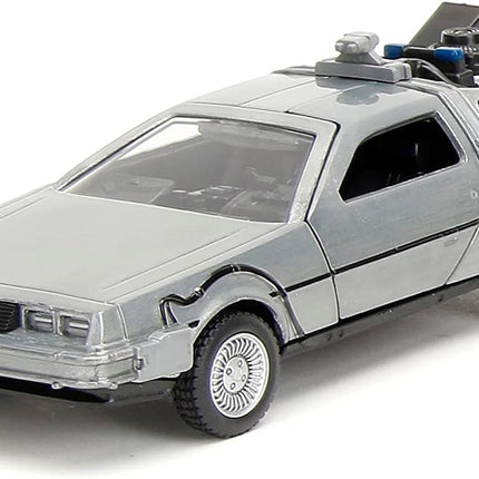 Back to the Future Hollywood Rides 1:32 scale DeLorean Time Machine 3-Pack