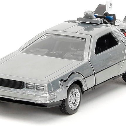 Back to the Future Hollywood Rides 1:32 scale DeLorean Time Machine 3-Pack
