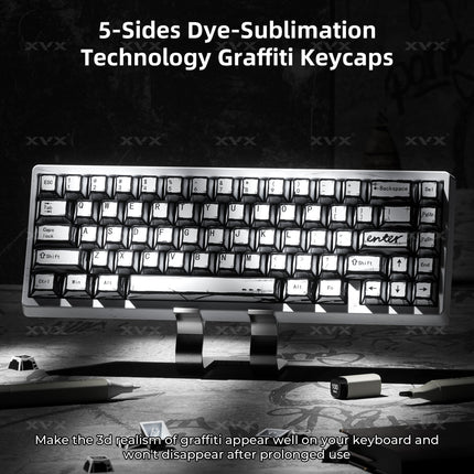 XVX Manga Graffiti Cherry Profile 134-Key Dye-Sublimation PBT Keycap Set