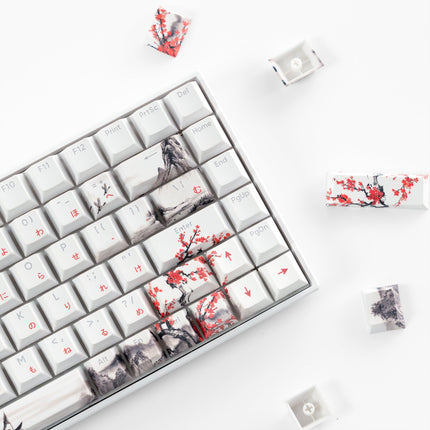 XVX Plum Blossom Cherry Profile Dye-Sublimation PBT Keycap Set