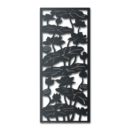 Metal Climbing Flowers Panel Wall Art | Indoor Outdoor | Over 20 Color Options