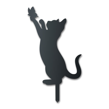 Metal Playful Cat Garden Stake | Up to 24" | Over 20 Color Options