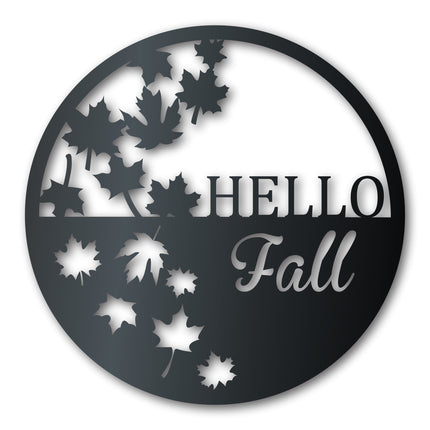 Custom Metal Autumn Leaves Wall Art | Indoor Outdoor | Up to 36" | Over 20 Color Options