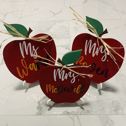 Unfinished Wood Apple Shape | DIY School Teacher Craft | Up to 36"
