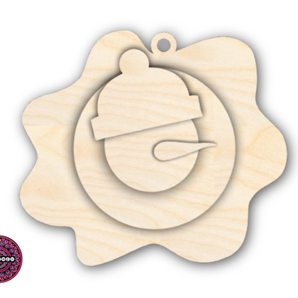 Unfinished Wood Melting Snowman with Beanie 5pc. Set | JGrondz | DIY Craft Cutout | 4" | 1/4" Thick